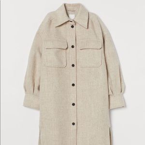 H&M Long Shirt Jacket ~ Shacket